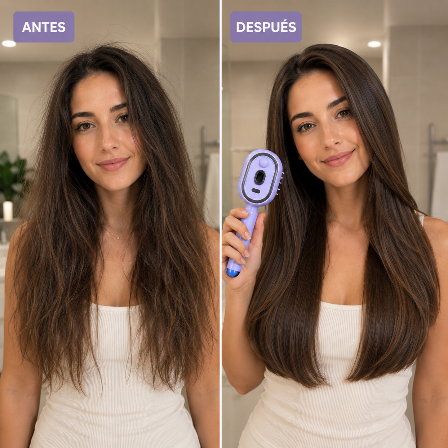 5-in-1 Electric Hair Brush with Essential Oil Mist Spray