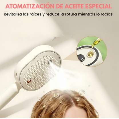 5-in-1 Electric Hair Brush with Essential Oil Mist Spray